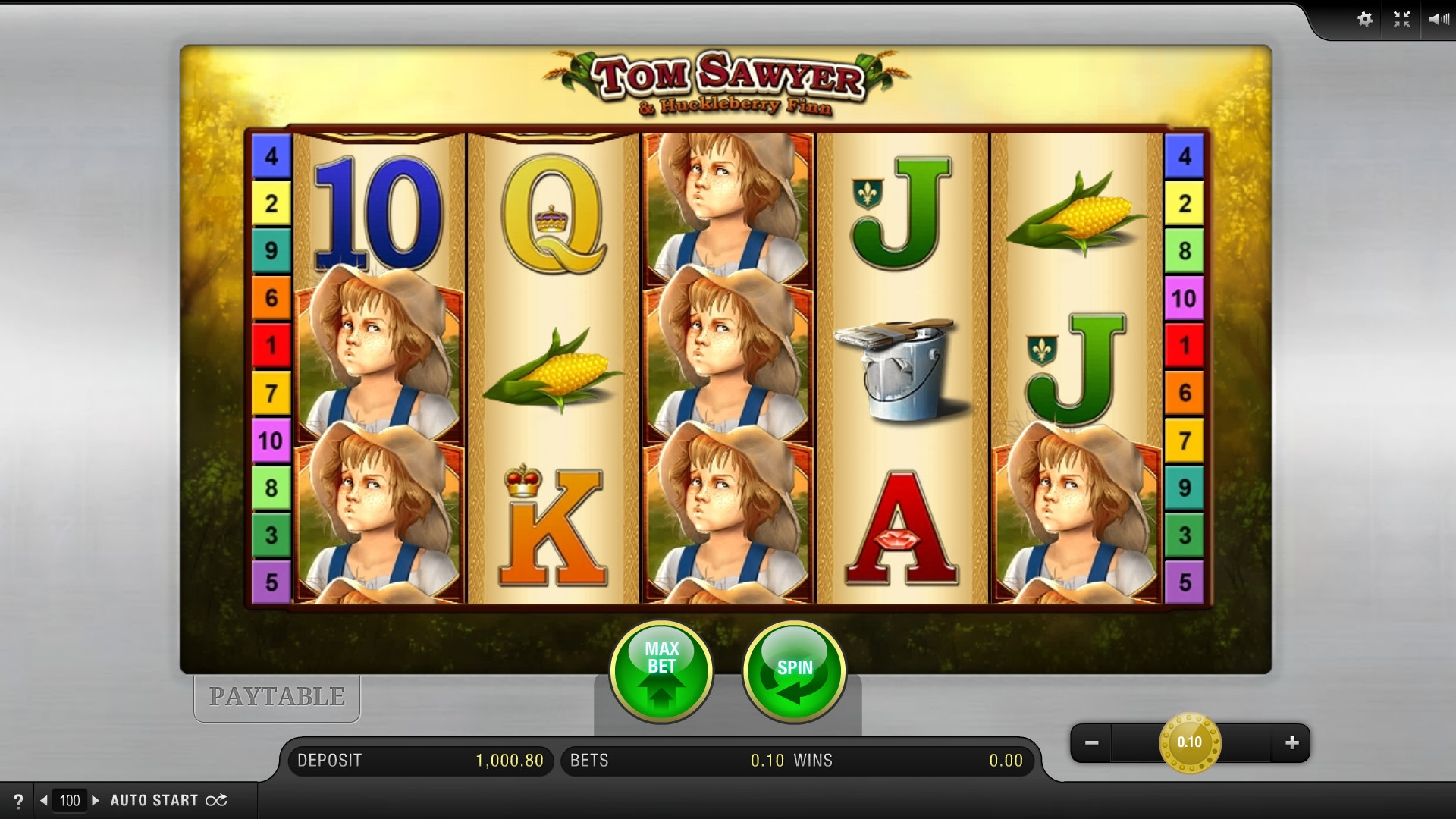 Tom Sawyer Slot Machine