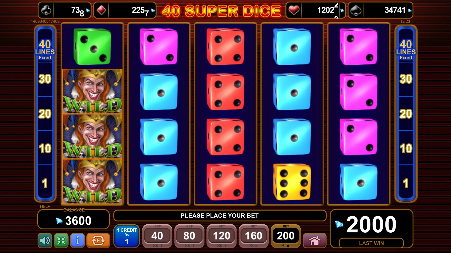 40 Super Dice (40 Super Dice) from category Slots