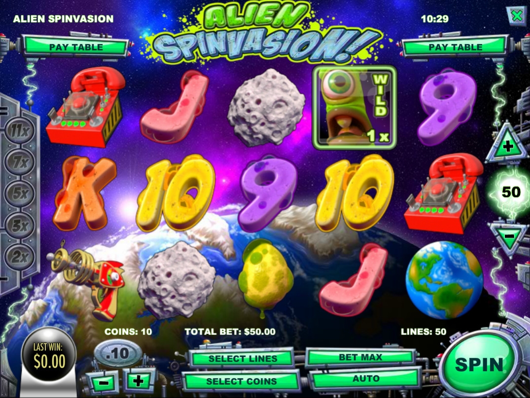 Alien Spinvasion! (Alien Spinvasion) from category Slots