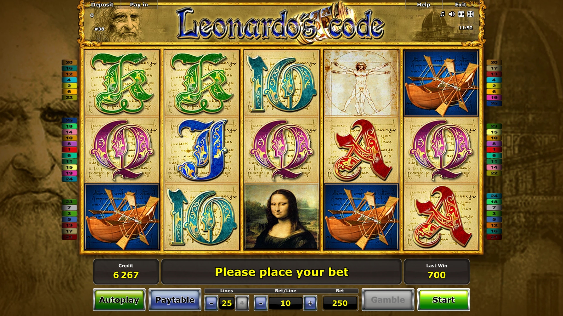 Leonardo’s Code (Leonardo’s Code) from category Slots