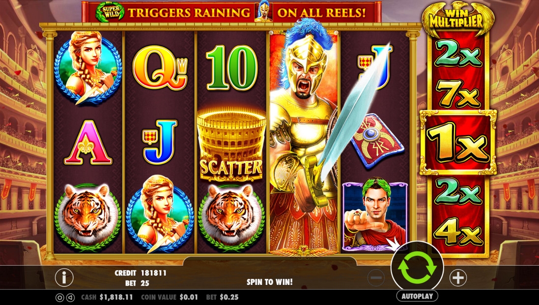 Free slot play gladiators