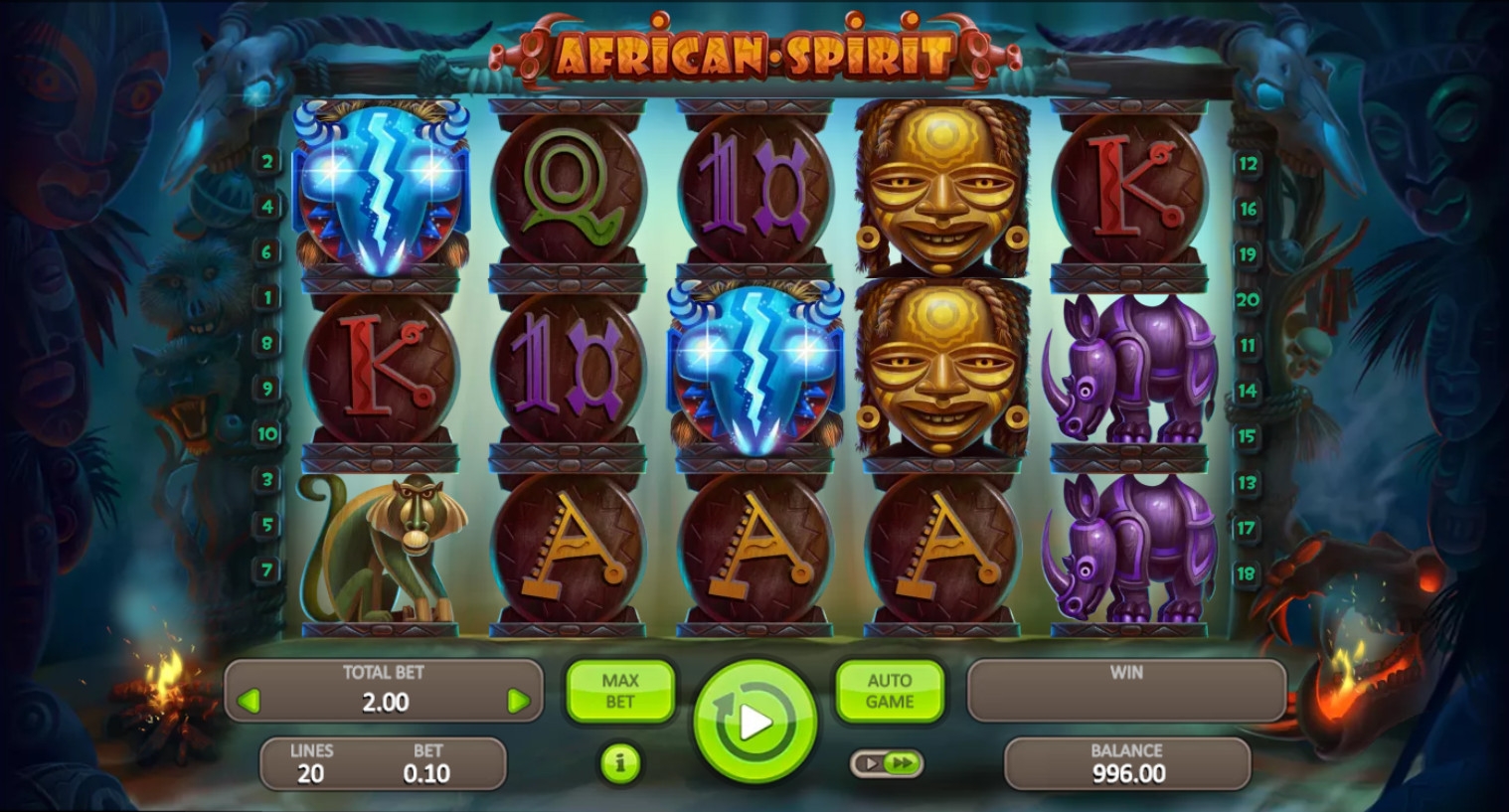African Spirit (African Spirit) from category Slots