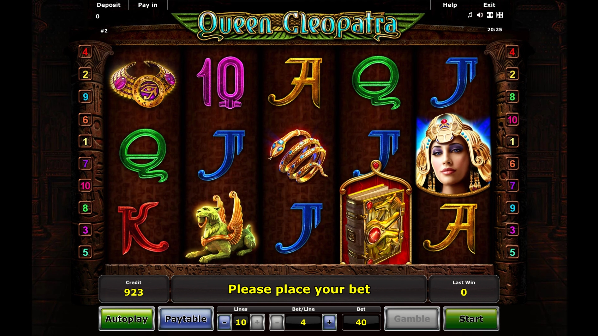 Queen Cleopatra (Queen Cleopatra) from category Slots