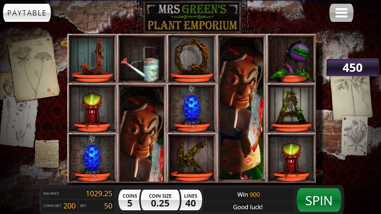 Mrs. Green’s Plant Emporium (Mrs. Green’s Plant Emporium) from category Slots