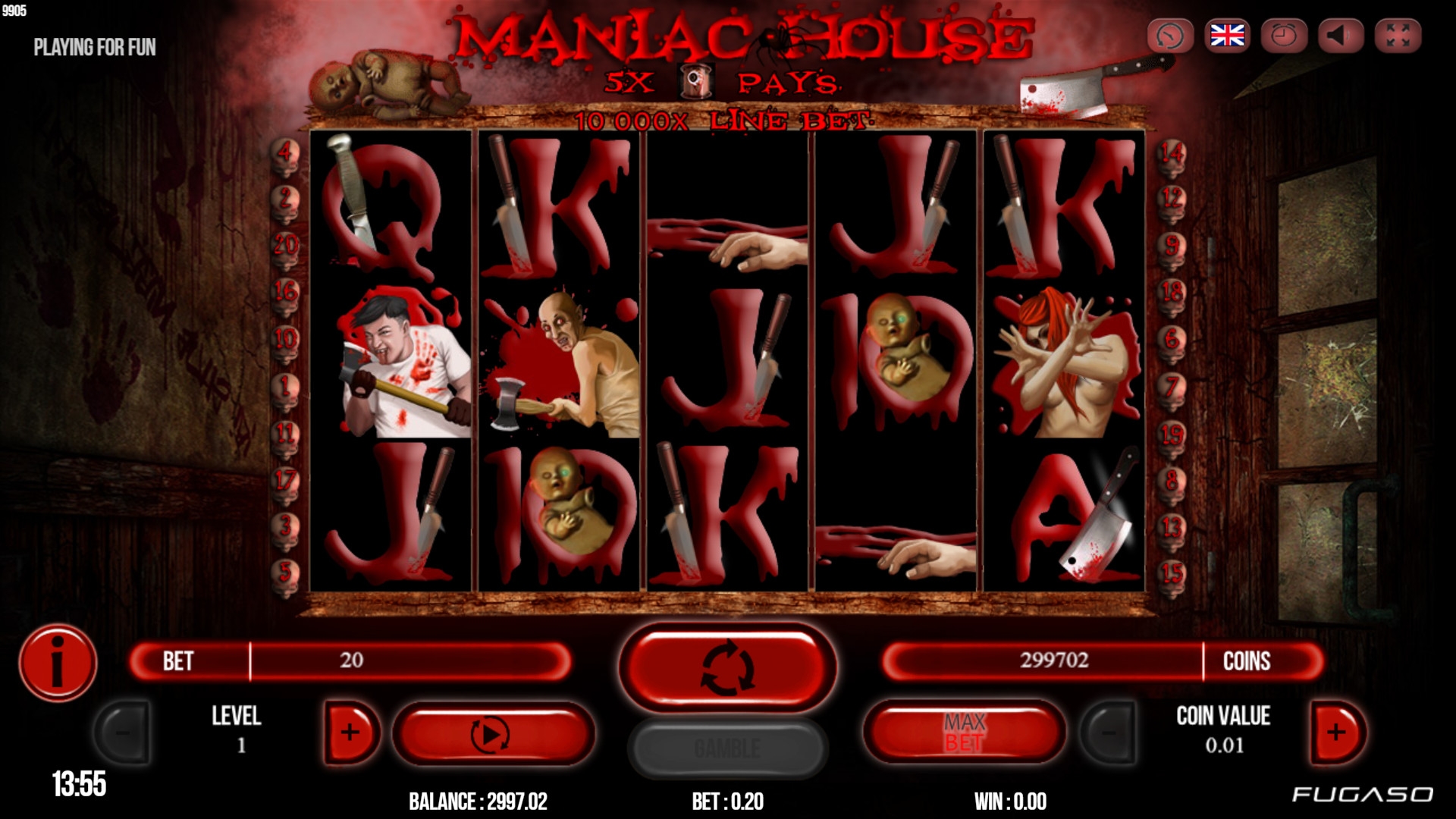 Maniac House (Maniac House) from category Slots