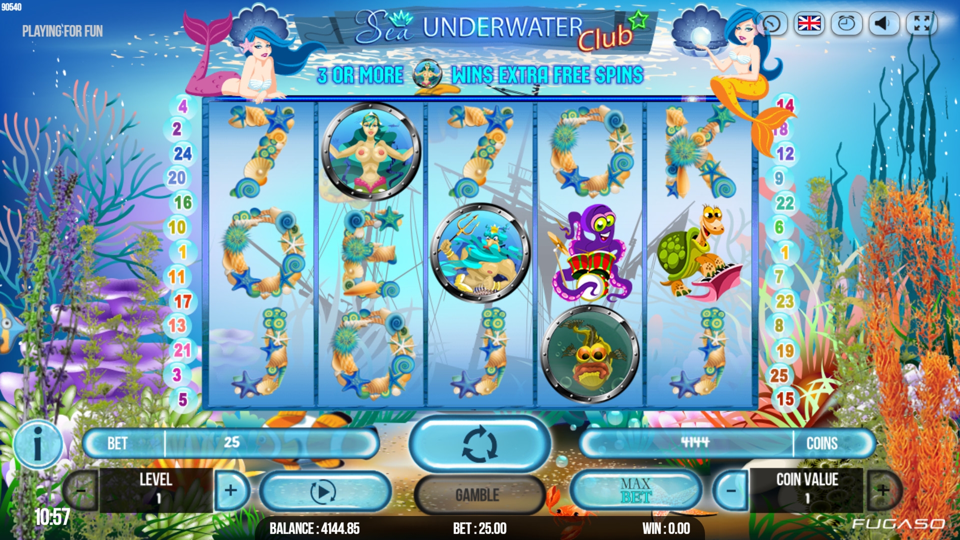 Sea Underwater Club (Sea Underwater Club) from category Slots