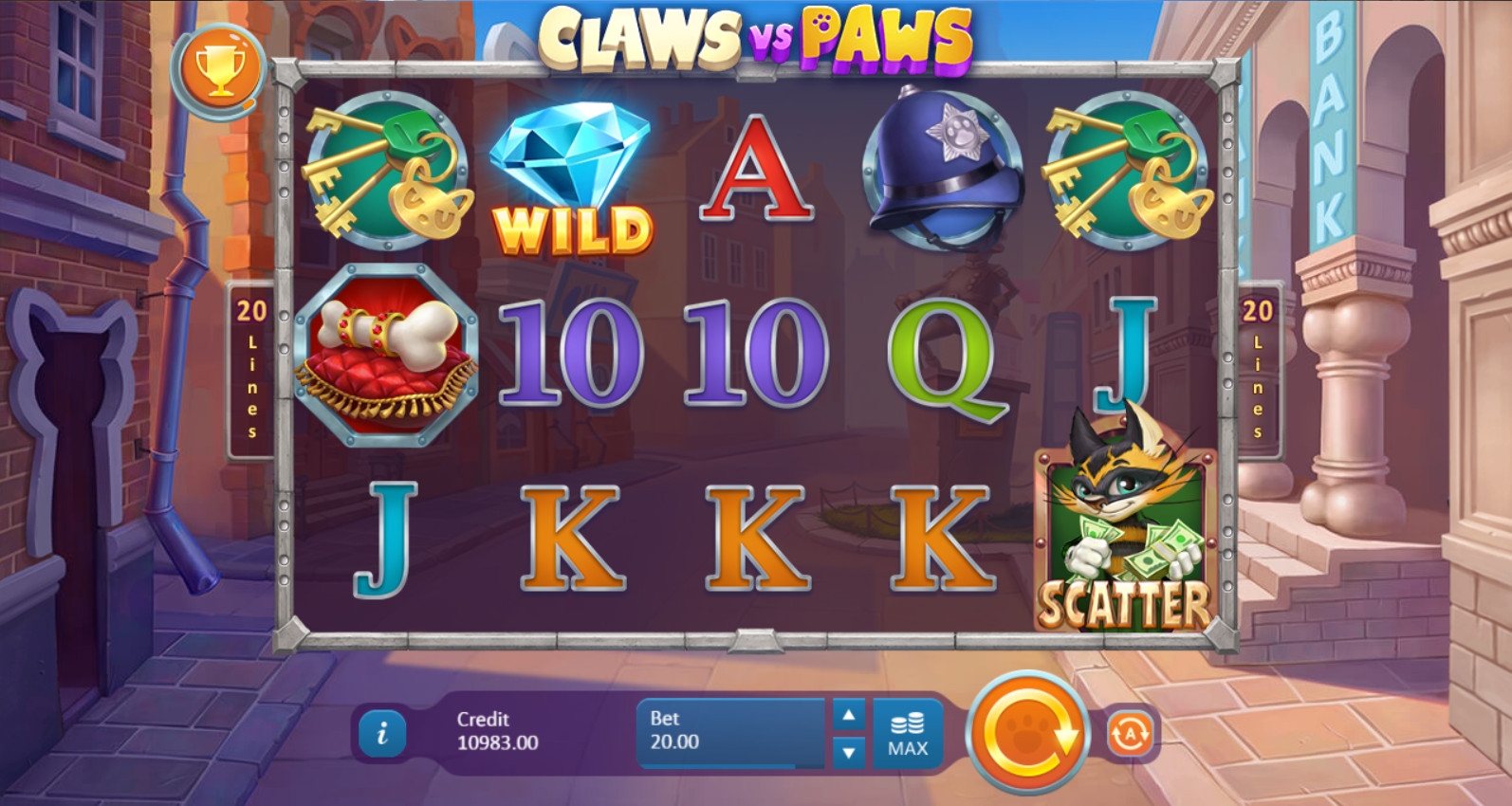 Claws vs Paws (Claws vs Paws) from category Slots