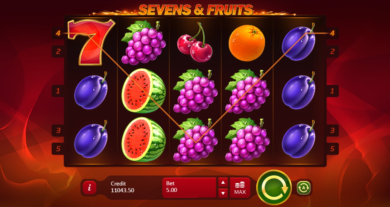 Sevens and Fruits (Sevens and Fruits) from category Slots