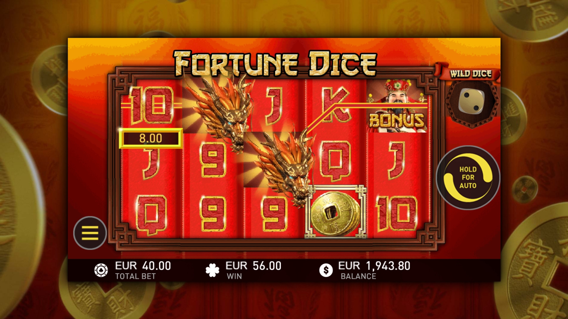 50 Fortune Dice Free Online Slots