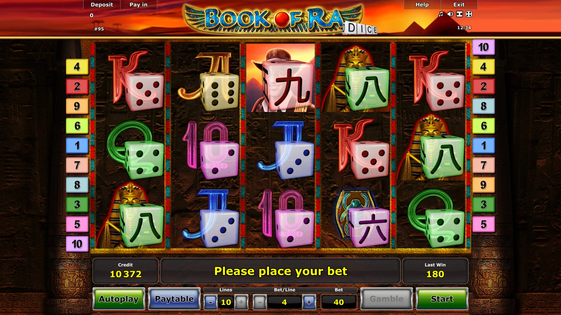 Book of Ra Dice (Book of Ra: Dice) from category Slots