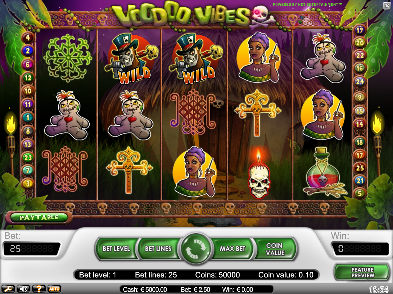 игровой автомат voodoo vibes