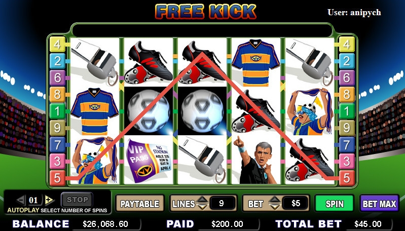 Free Kick (Free Kick) from category Slots