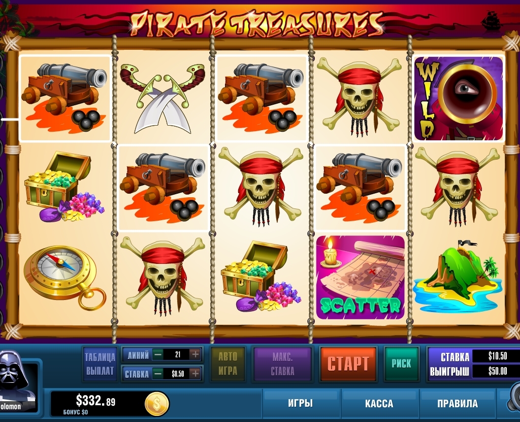 Treasures of pirates (Treasures of pirates) from category Slots
