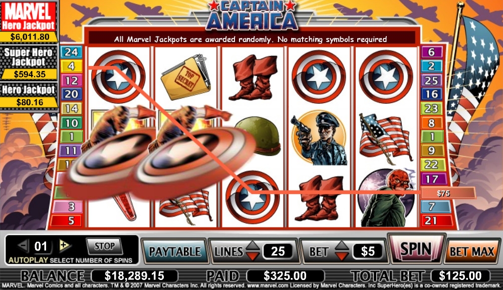 Captain America (Captain America) from category Slots
