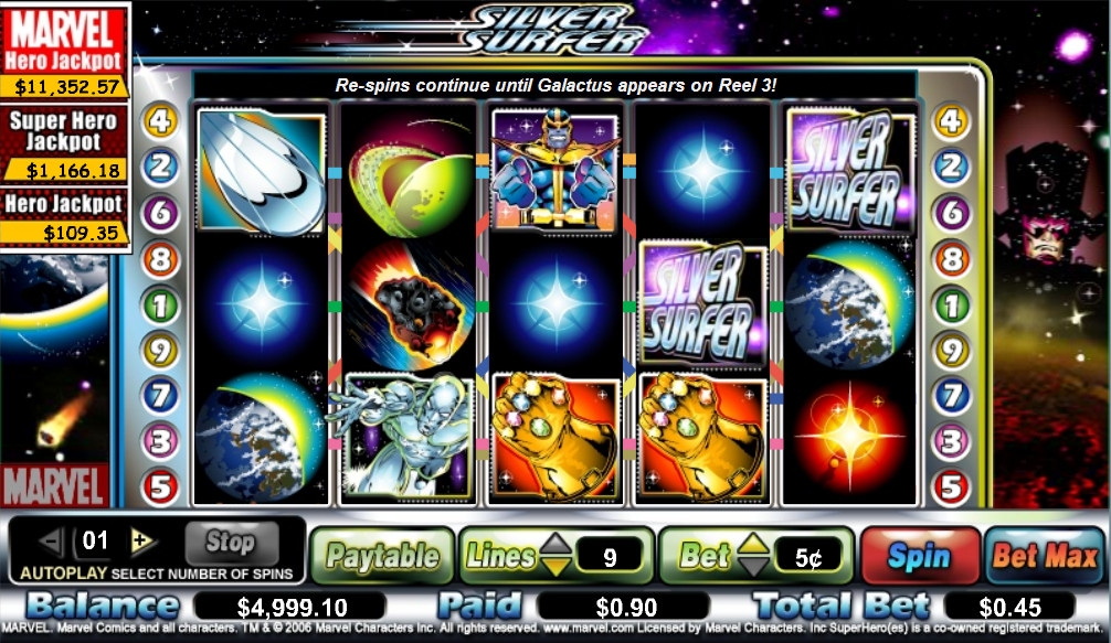 Silver Surfer (Silver Surfer) from category Slots
