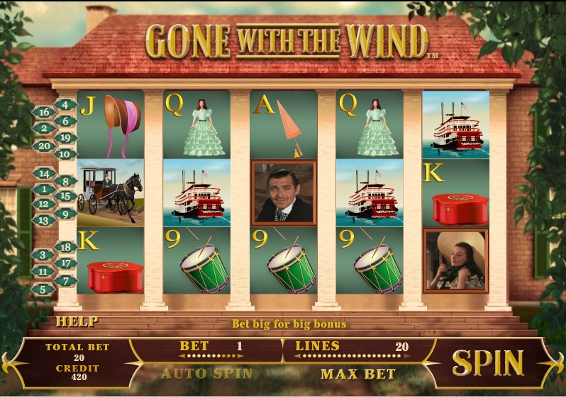 Gone with the Wind (Gone with the Wind) from category Slots