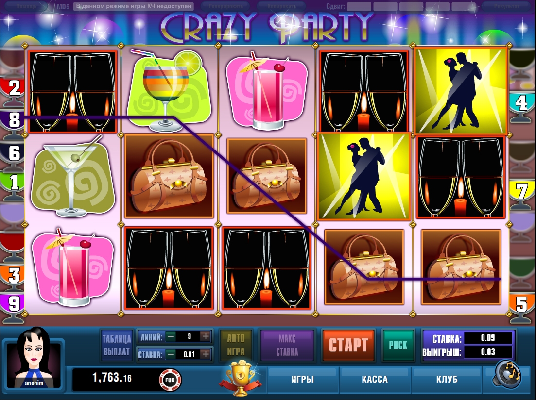 CrazyParty (Crazy Party) from category Slots