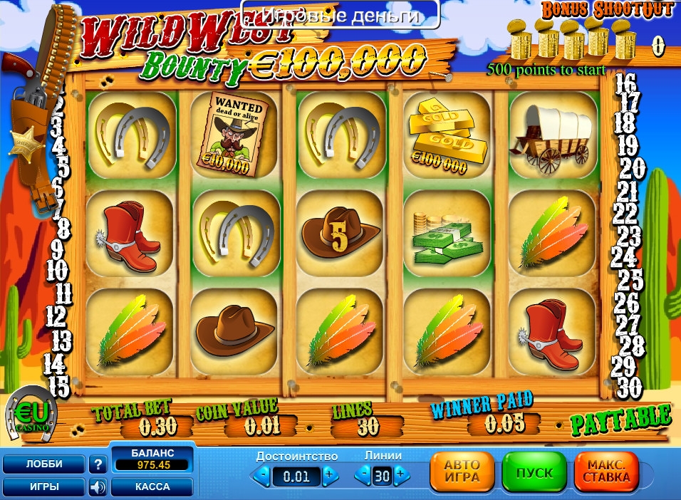 Wild West Bounty (Wild West Bounty) from category Slots